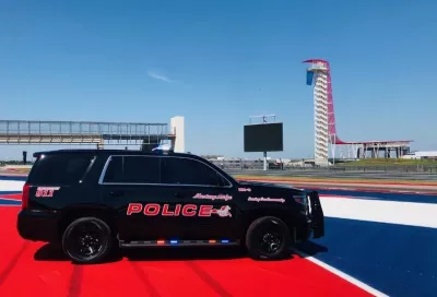 Mustang ridge police Tahoe at Circuit of Americas race track